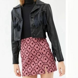 Urban Outfitters Purple Pink Floral Mini Skirt